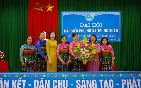 Hội Liên hiệp Phụ nữ xã Trung Xuân tổ chức thành công Đại hội đại biểu lần thứ XIX, nhiệm kỳ 2021 - 2026