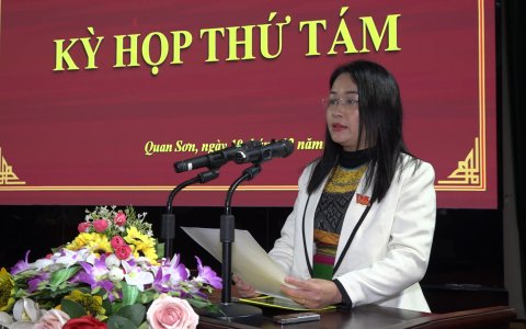 Toàn văn bài phát biểu Bế mạc của đồng chí Lương Thị Hạnh, Chủ tịch HĐND huyện tại kỳ họp thứ 8 Hội đồng nhân dân huyện khoá VI