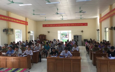 Đảng bộ xã Trung Xuân tổ chức Hội nghị học tập, quán triệt, triển khai các Nghị quyết Hội nghị Trung ương 7, (khóa XII) của Đảng